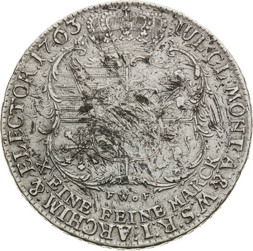 Tolar 1763 - revers