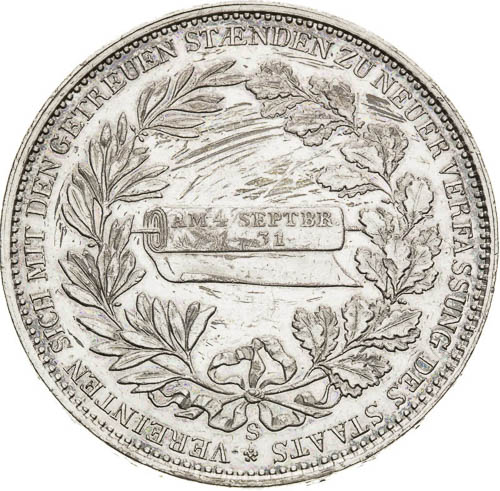 Thaler 1831 - back