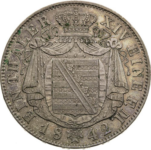 Thaler 1842 - back