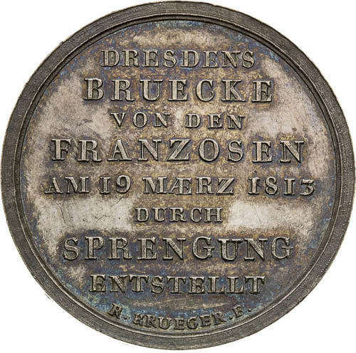 Silver Medal 1813 - back