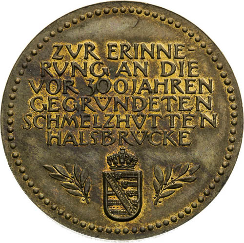Bronze Medal 1912 - back