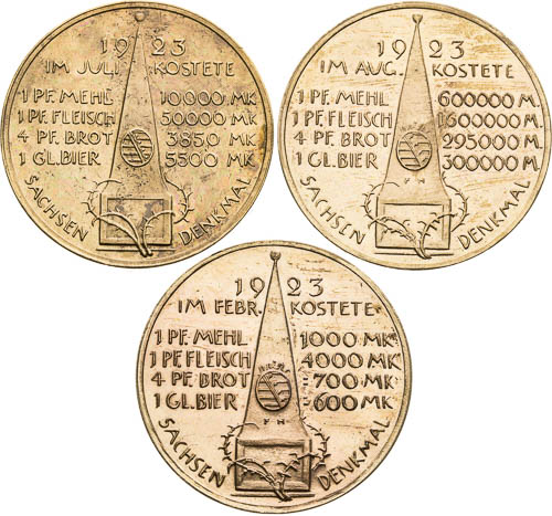Medal 1923 (3 pcs) - front