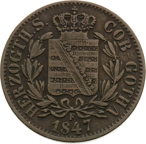 2 Pfennige 1847 - front