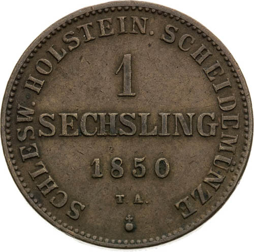 Sechsling 1850 - back