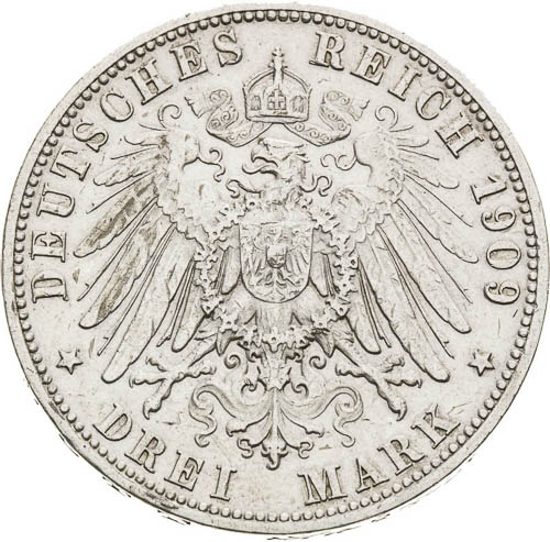 3 Mark 1909 - back