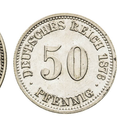 Mark 1876, 50 Pfennig 1876 (2 pcs) - back