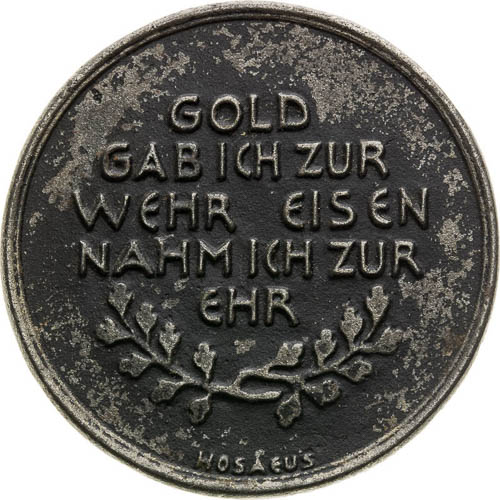 Medal 1916 - back