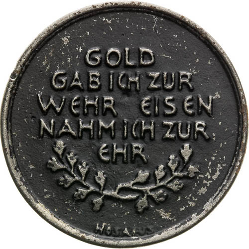 Medal 1916 - back