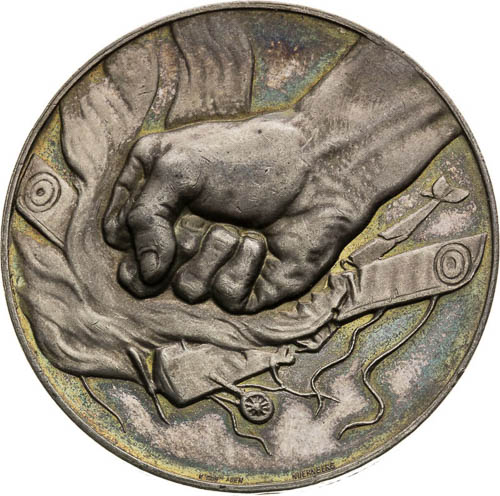 Silver Medal 1917 - back