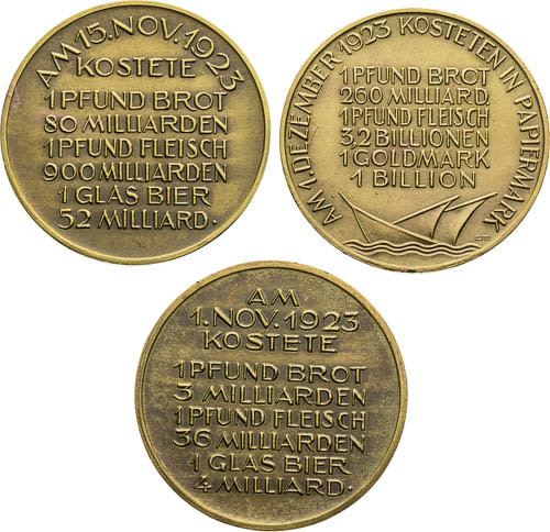 Bronze Medals 1923 (3 pcs) - front