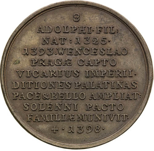 Medal (1758) - back