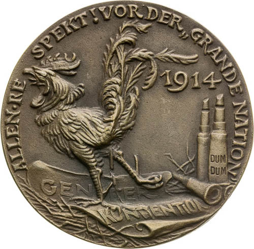 Bronze Medal 1914 - back