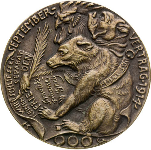 Bronze Medal 1914 - front