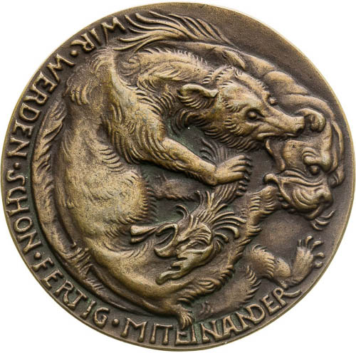 Bronze Medal 1914 - back