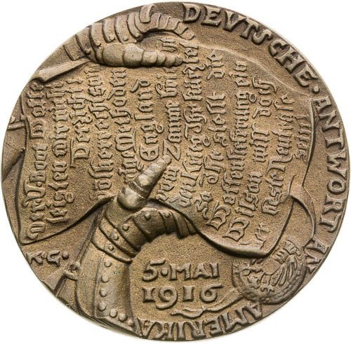 Bronze Medal 1916 - front