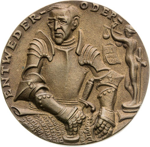 Bronze Medal 1916 - back