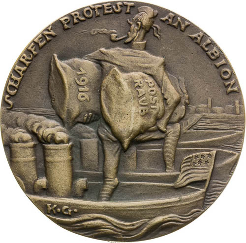 Bronze Medal 1916 - front