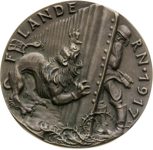 Bronze Medal 1917 - front