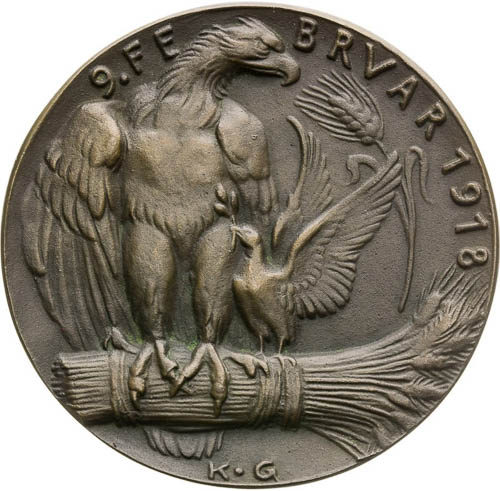 Bronze Medal 1918 - front