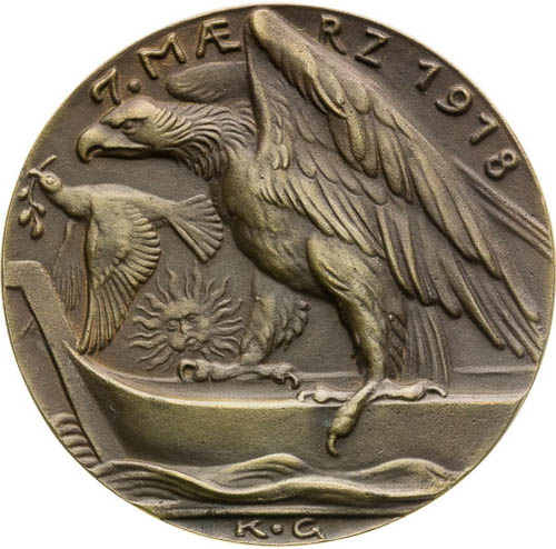 Bronze Medal 1918 - front