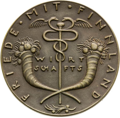 Bronze Medal 1918 - back