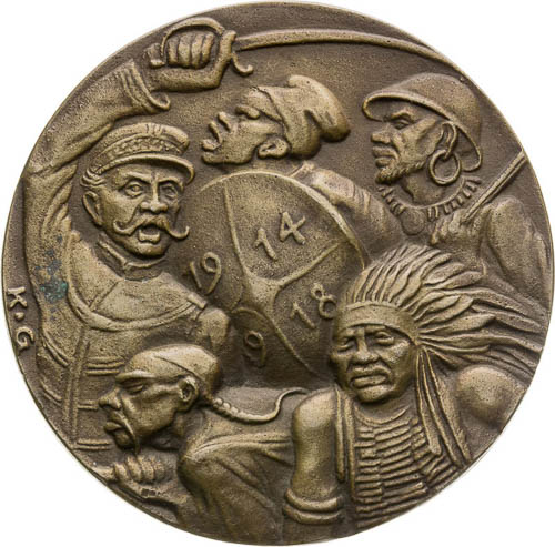 Bronze Medal 1918 - front