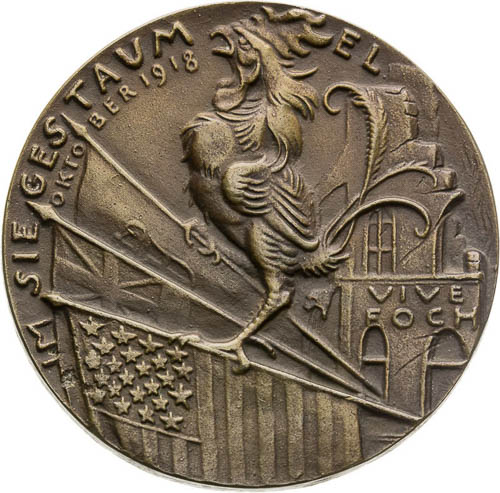Bronze Medal 1918 - back