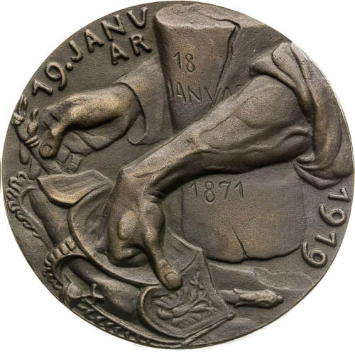 Bronze Medal 1919 - back