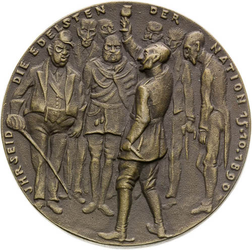Bronze Medal 1919 - back