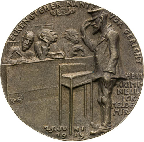 Bronze Medal 1919 - front