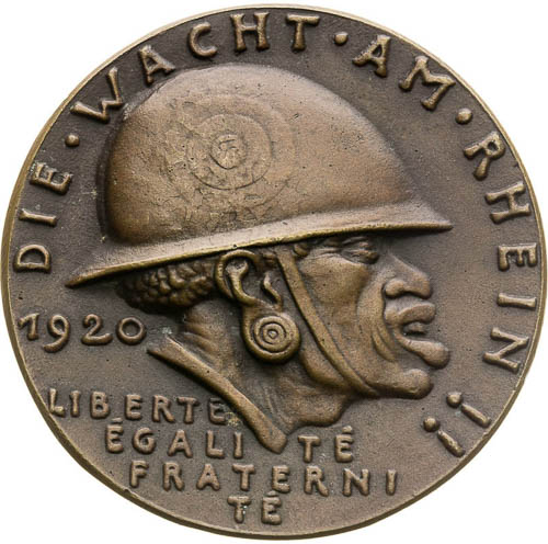 Bronze Medal 1920 - back