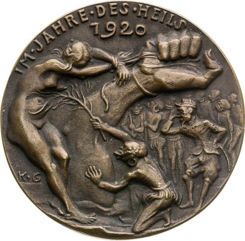 Bronze Medal 1920 - front