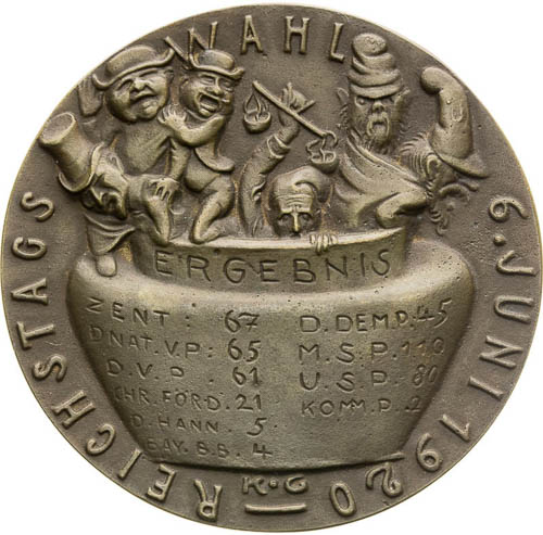 Bronze Medal 1920 - front