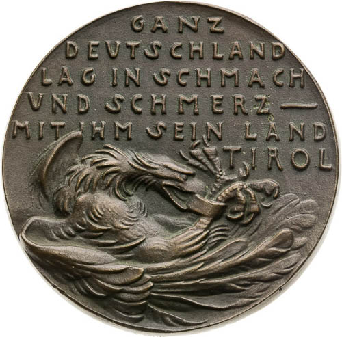 Bronze Medal 1921 - back