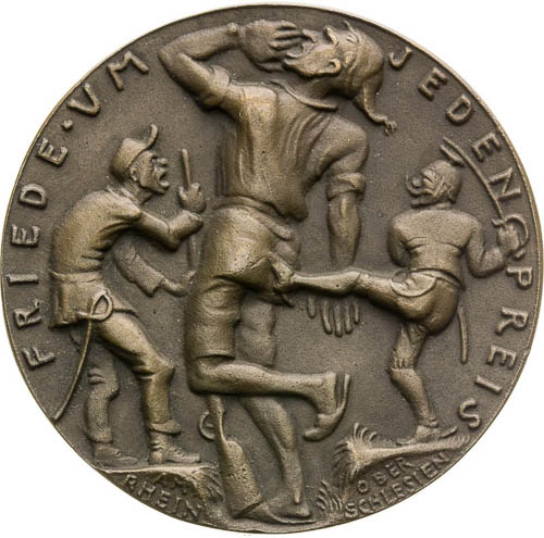 Bronze Medal 1921 - back