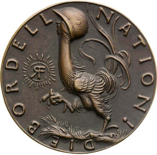 Bronze Medal 1923 - back