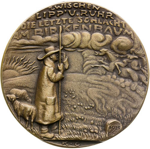 Bronze Medal 1923 - front