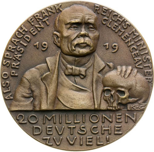 Bronze Medal 1923 - back