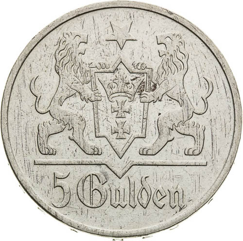5 Gulden 1923 - front
