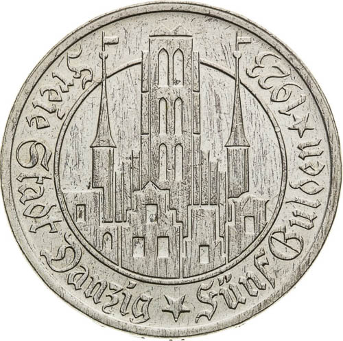 5 Gulden 1923 - back