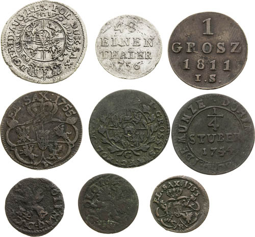 Coins (9 pcs) - front