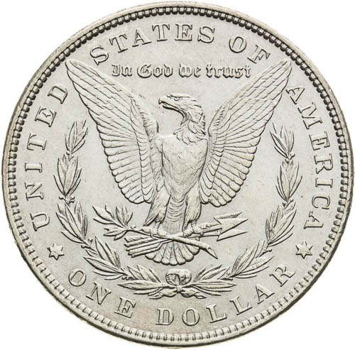 Dollar 1889 - back
