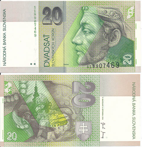 20 Koruna 2001 S - front