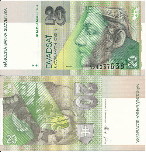 20 Koruna 2006 V - front