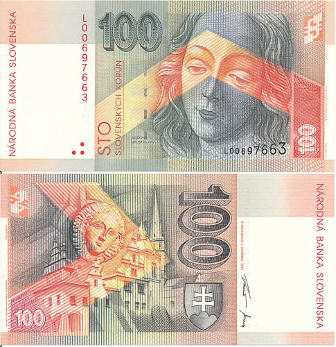 100 Koruna 1997 L - front