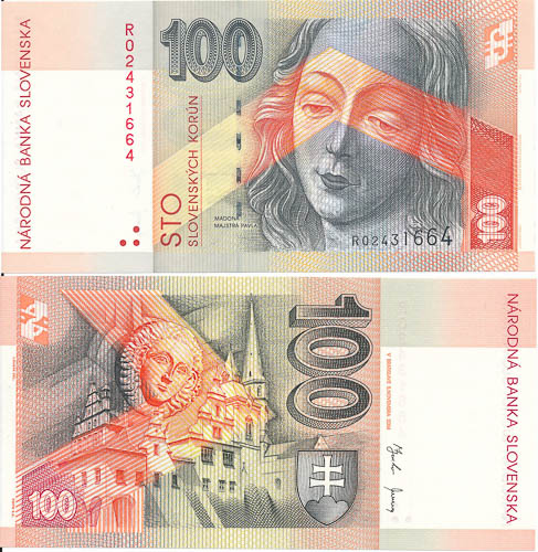 100 Koruna 2004 R - front