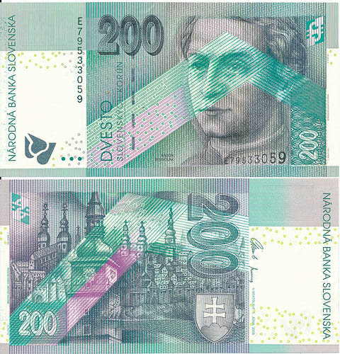 200 koruna 2006 E - front