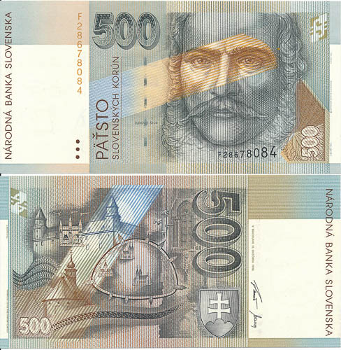500 Koruna 1996 F - front