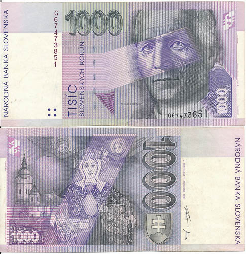 1000 Koruna 1997 G - front
