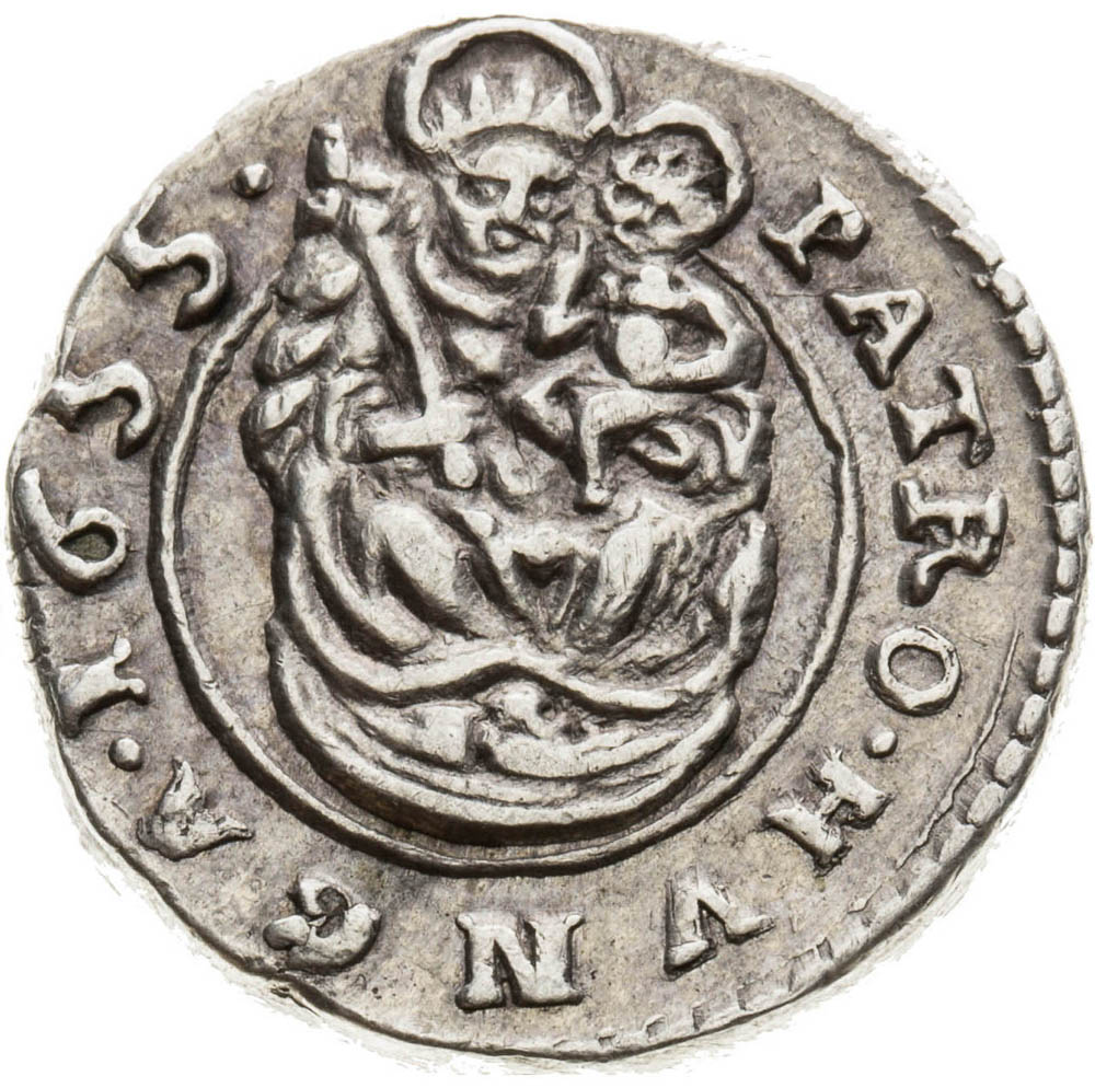 7 Denars 1655 - back